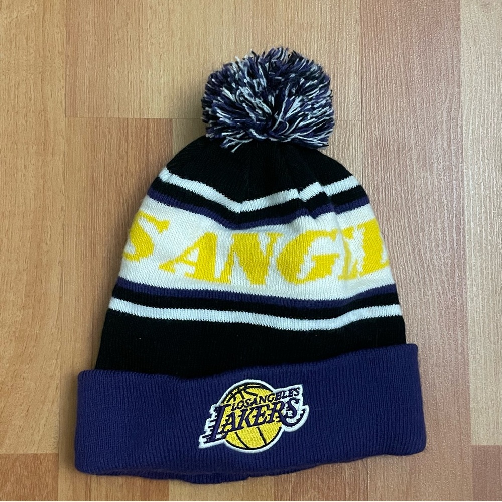 Multicolor LA Lakers Beanie